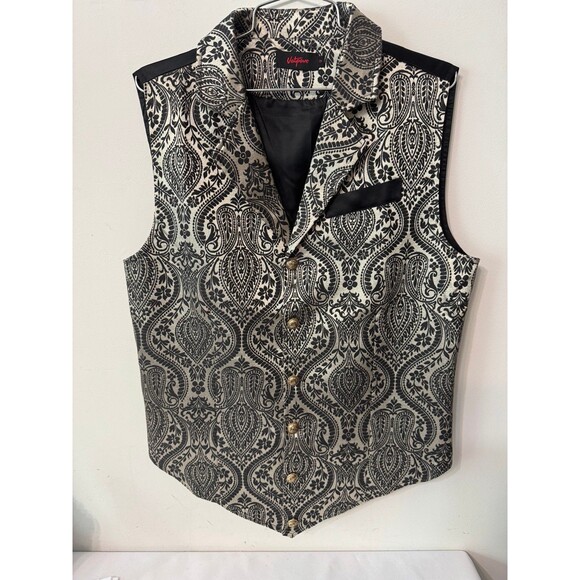 VATPAVE MENS VEST VICTORIAN GOTHIC STEAMPUNK SMALL NWOT - Picture 1 of 4